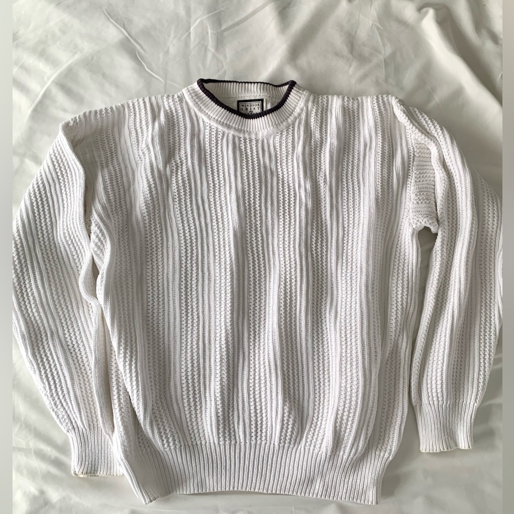 Windsor Shirt Company white sweater